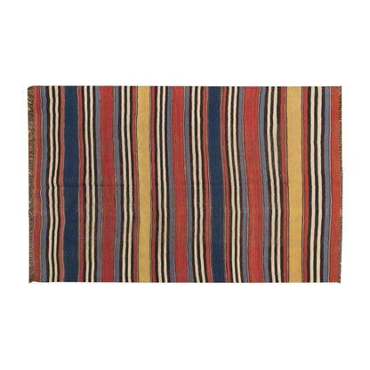 Caucasian Stipe Kilim, 133 x 190 cm / 4'4 x 6'3 feet