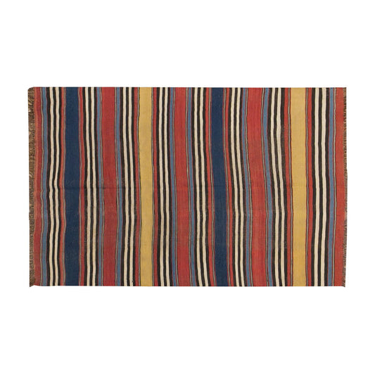 Caucasian Stipe Kilim, 133 x 190 cm / 4'4 x 6'3 feet