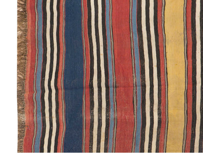 Caucasian Stipe Kilim, 133 x 190 cm / 4'4 x 6'3 feet