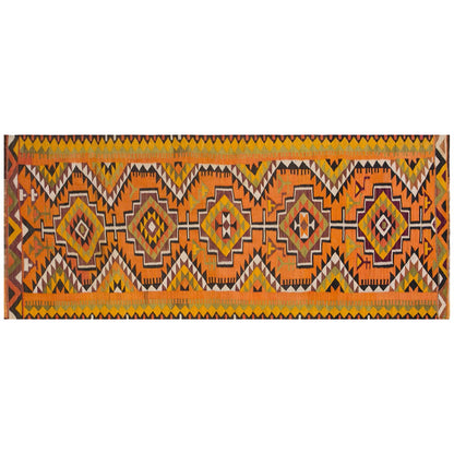 Central anatolian kilim, 2.7 x 8.8 ft kilim, 79 x 266 cm