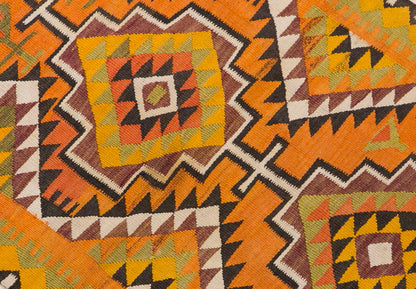 Central anatolian kilim, 2.7 x 8.8 ft kilim, 79 x 266 cm