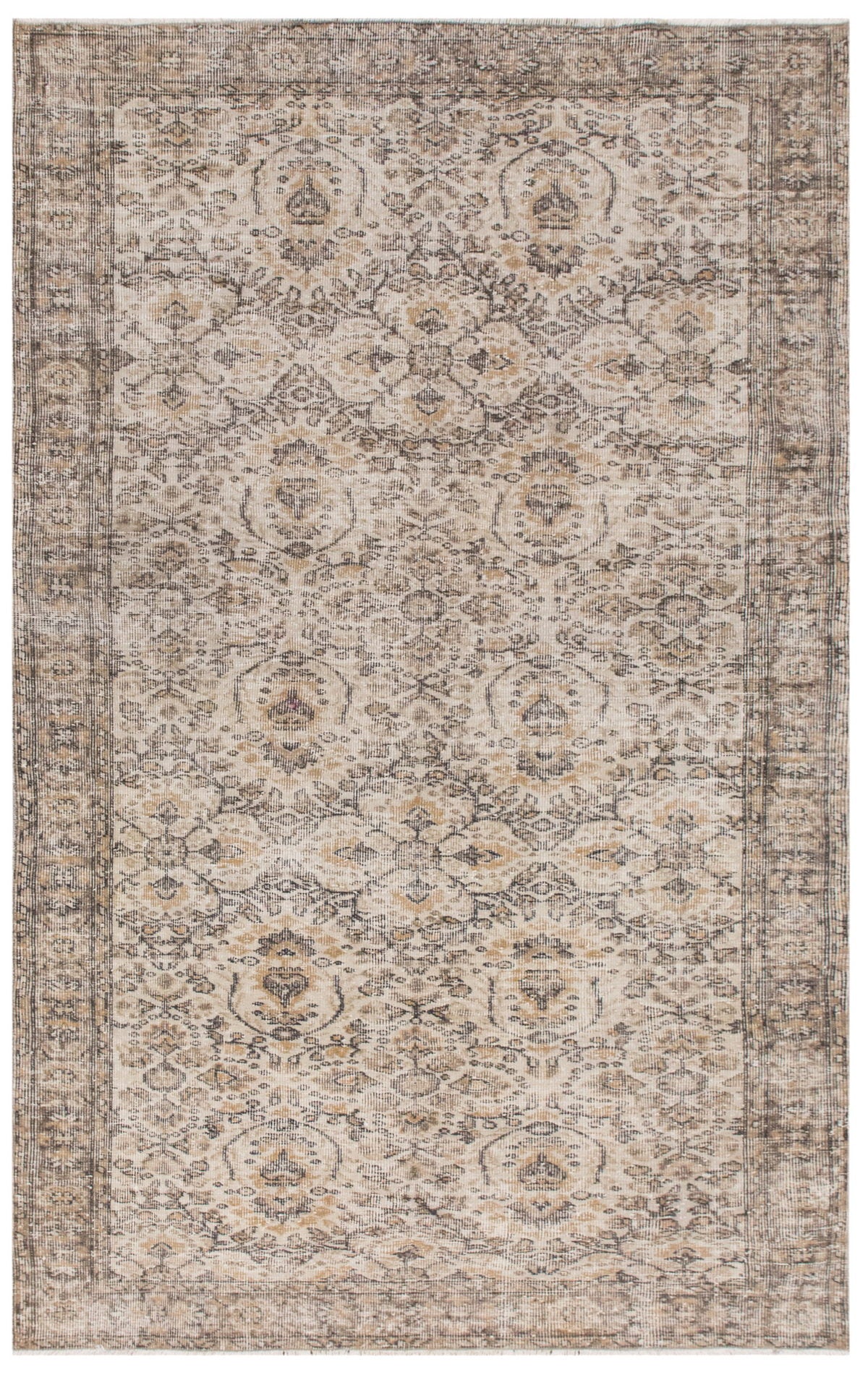 Decorative Rug, Muted Colors, 4'10 x 0'8 ft, 148x25 cm