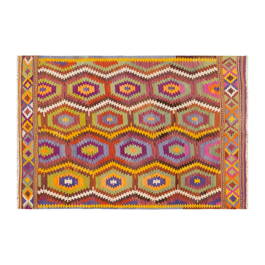 Denizli Tavas Kilim, West Part of Turkey, 153 x 202 cm / 5 x 6'8 feet