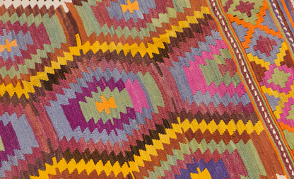 Denizli Tavas Kilim, West Part of Turkey, 153 x 202 cm / 5 x 6'8 feet