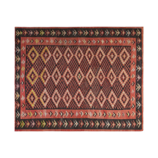 Diamond tribal kilim, 10 x 11 ft kilim, 294 x 342 cm kilim