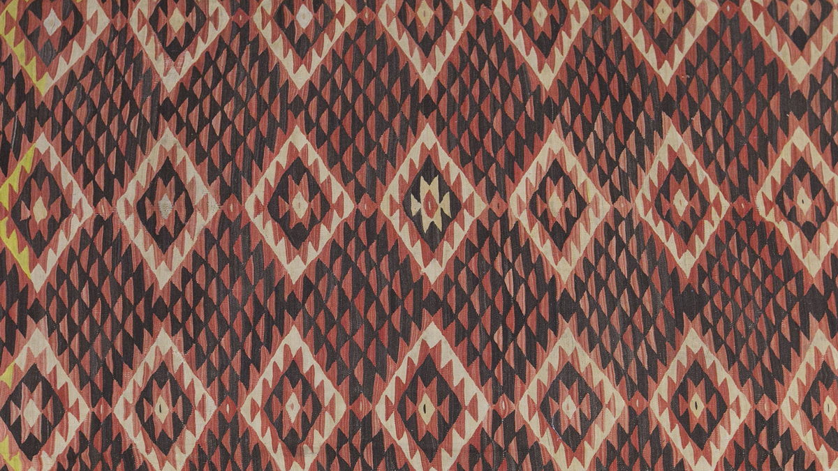 Diamond tribal kilim, 10 x 11 ft kilim, 294 x 342 cm kilim