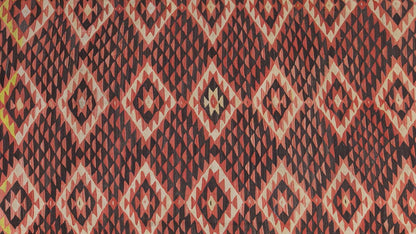 Diamond tribal kilim, 10 x 11 ft kilim, 294 x 342 cm kilim