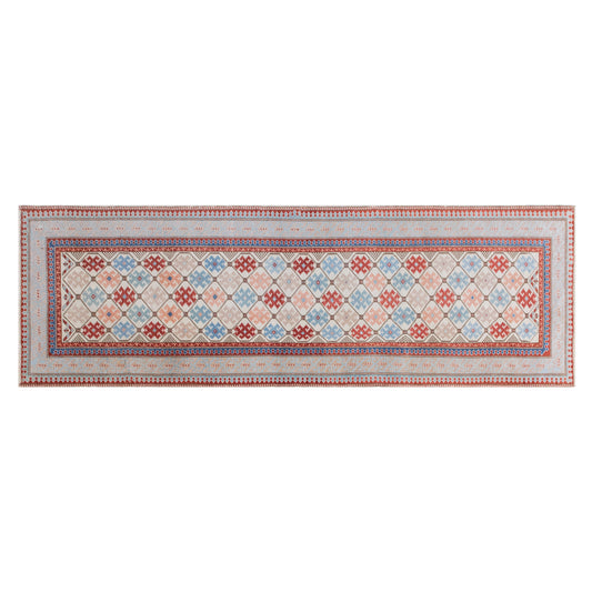 Distressed Turkish Hallway Carpet, 3x9 ft, 92 x 280 cm