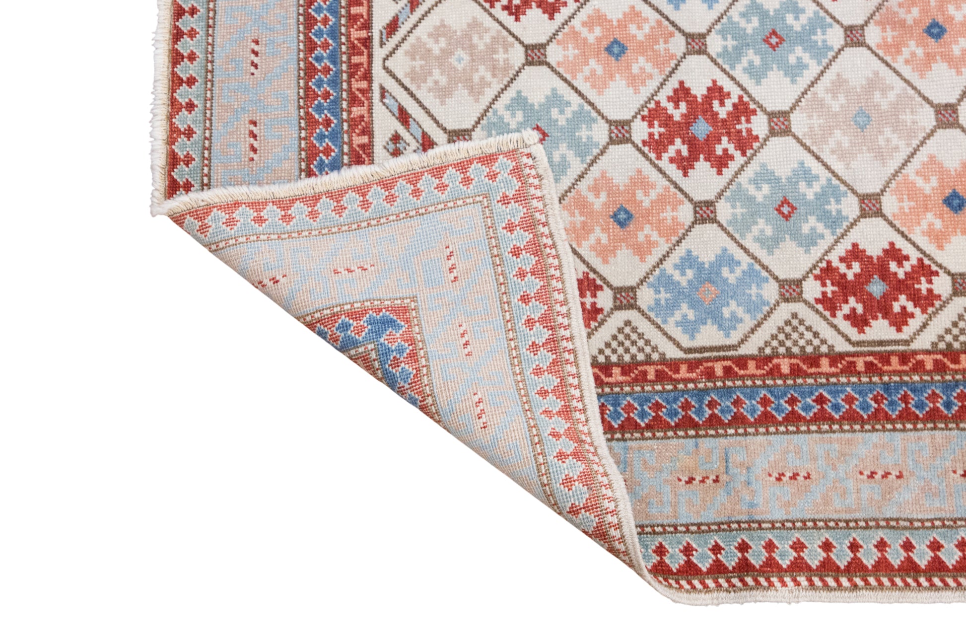 Distressed Turkish Hallway Carpet, 3x9 ft, 92 x 280 cm