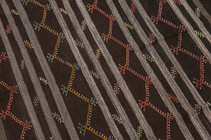 Embroidery Neutral Kilim 7'4" x 9'7" feet 224 x 291 cm
