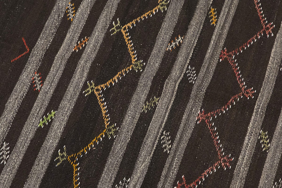 Embroidery Neutral Kilim 7'4" x 9'7" feet 224 x 291 cm