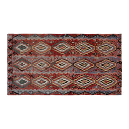 eşme tribal kilim, 6x10 ft kilim, 173x295 cm