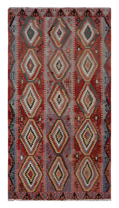 eşme tribal kilim, 6x10 ft kilim, 173x295 cm