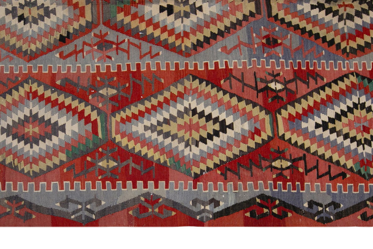 eşme tribal kilim, 6x10 ft kilim, 173x295 cm