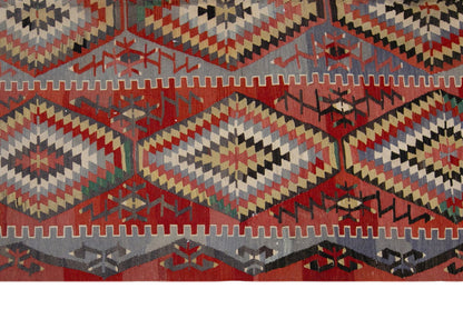eşme tribal kilim, 6x10 ft kilim, 173x295 cm