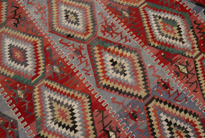 eşme tribal kilim, 6x10 ft kilim, 173x295 cm