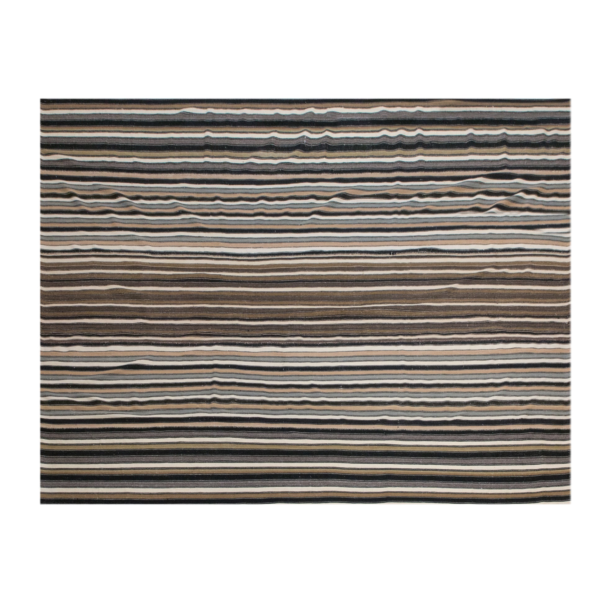 Extra Large Striped Goat Hair Rug  290 × 380 cm (9.5 × 12.5 ft)