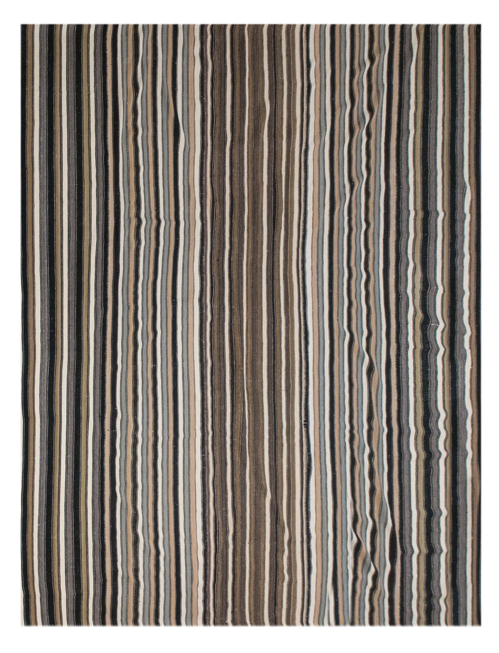 Extra Large Striped Goat Hair Rug  290 × 380 cm (9.5 × 12.5 ft)