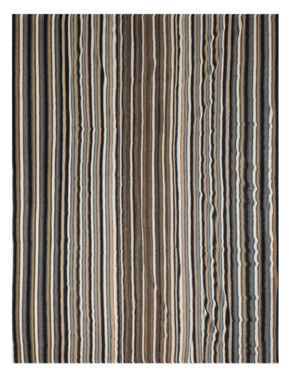Extra Large Striped Goat Hair Rug  290 × 380 cm (9.5 × 12.5 ft)