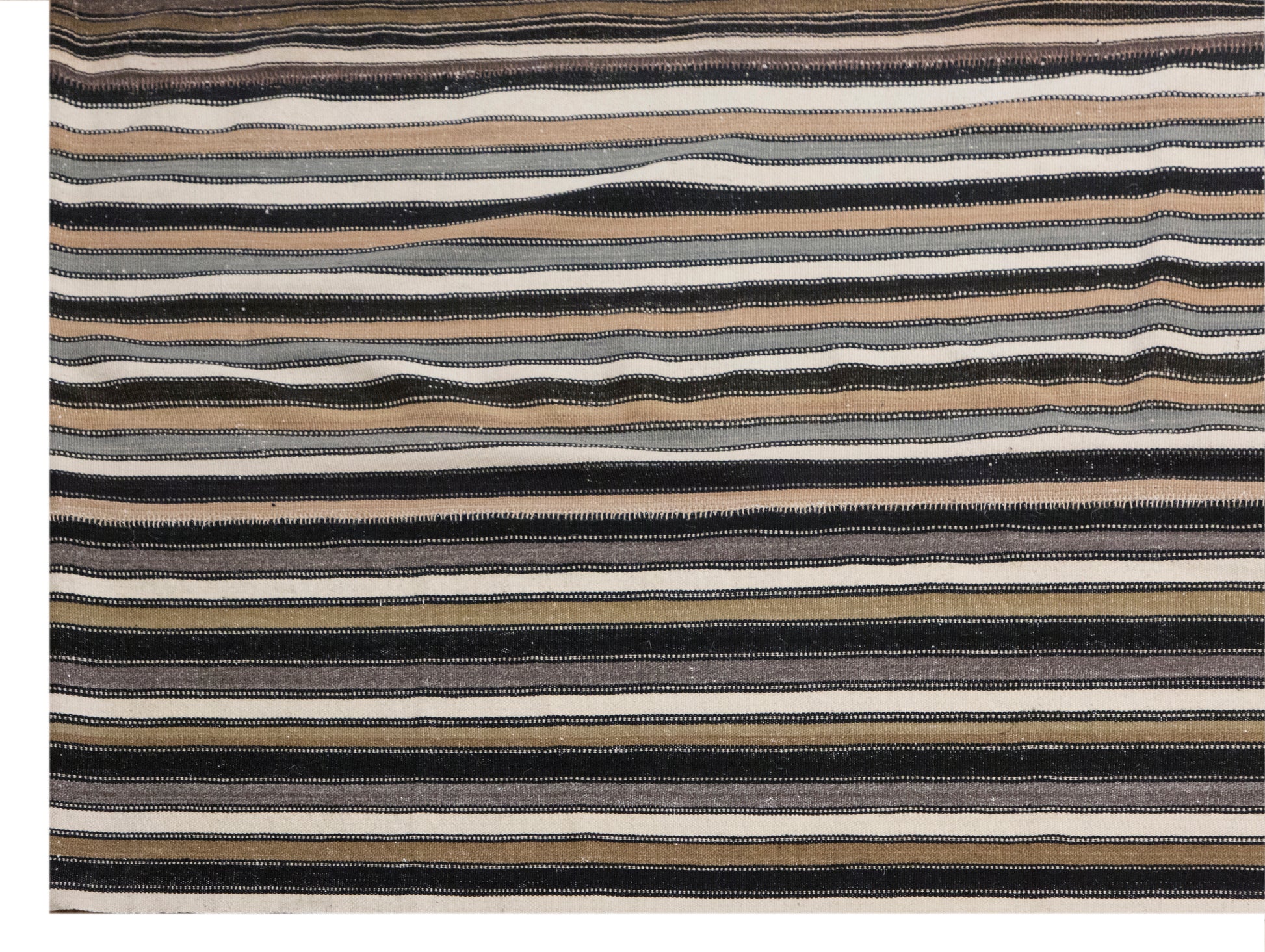 Extra Large Striped Goat Hair Rug  290 × 380 cm (9.5 × 12.5 ft)