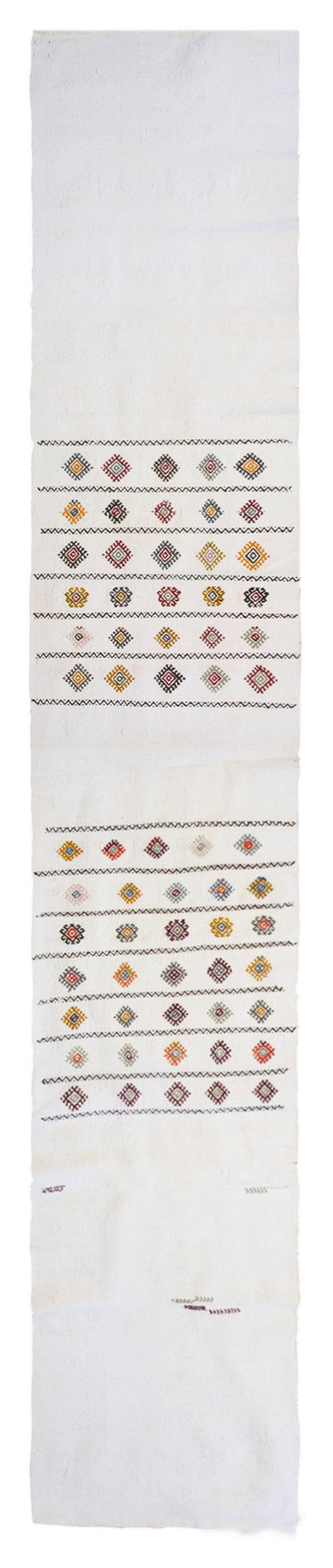 Extra Long Vintage Kilim Runner Rug 72x458 cm (2'4" x 15'0")