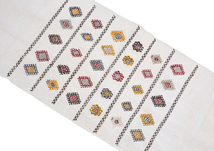 Extra Long Vintage Kilim Runner Rug 72x458 cm (2'4" x 15'0")