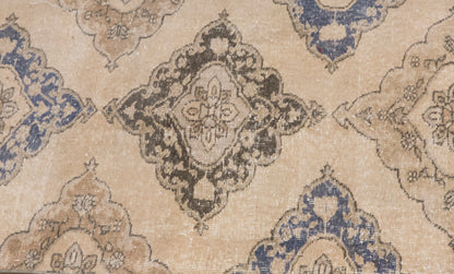 Extra Long Vintage Oushak Runner Rug | 2.8 x 20.2 ft