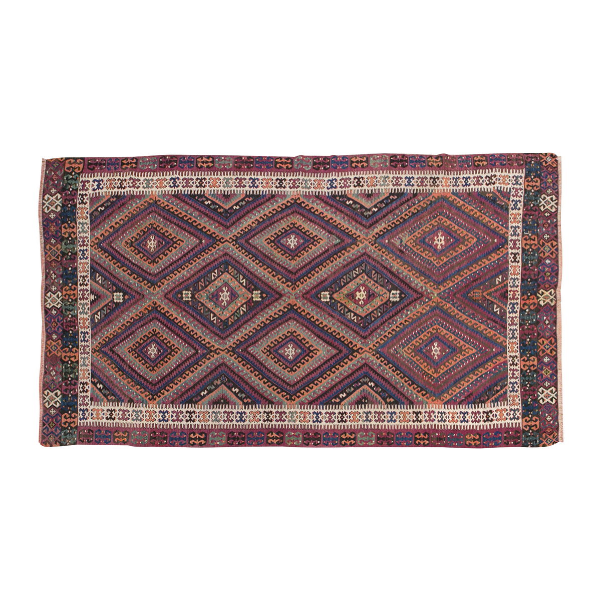 Fethiye Kilim Rug, 167 x 308 cm / 5'6 x 10'1 feet