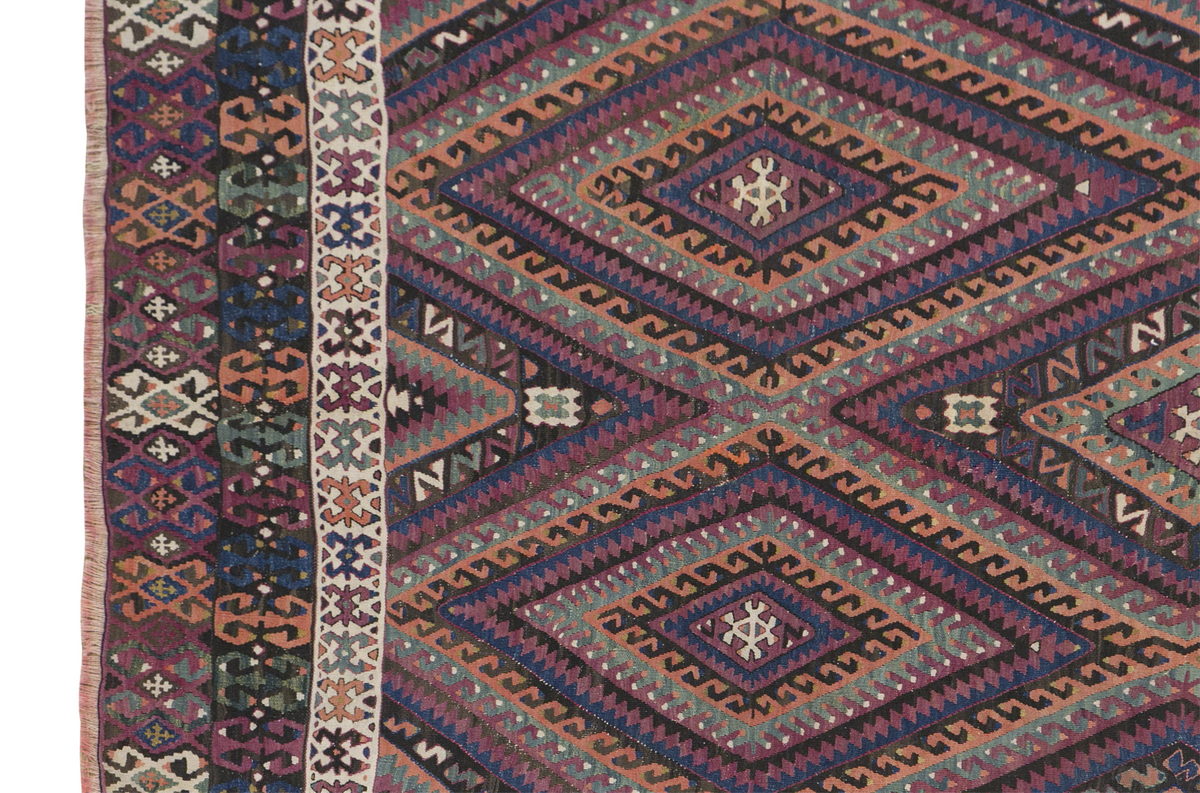 Fethiye Kilim Rug, 167 x 308 cm / 5'6 x 10'1 feet