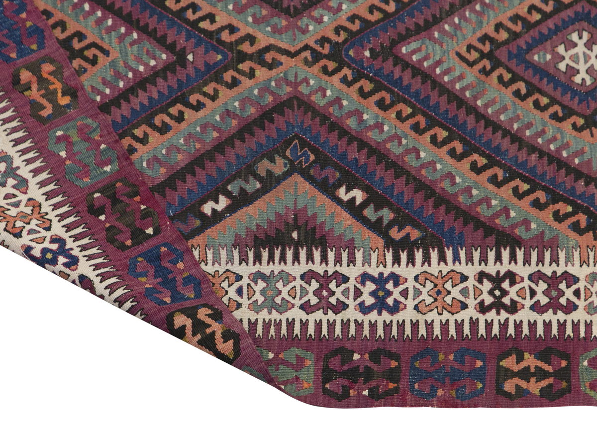 Fethiye Kilim Rug, 167 x 308 cm / 5'6 x 10'1 feet