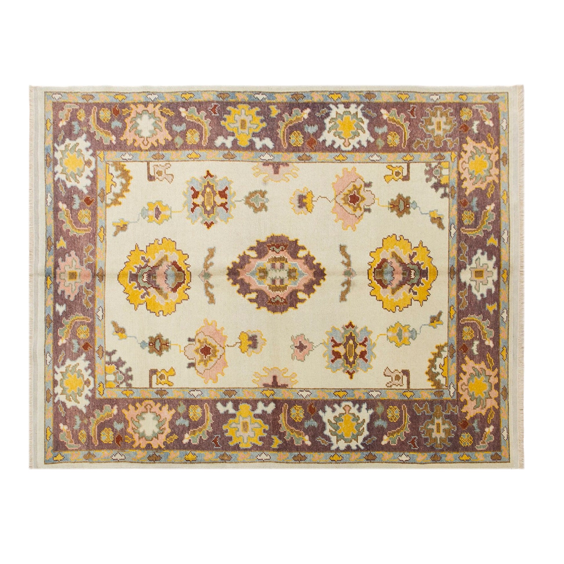 Genuine Oushak Rug, 5'7 x 7'3 ft / 170 x 220 cm