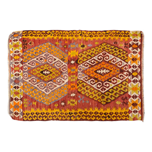 Geometric Vintage Konya Kilim,  97 x 155cm, 3.2 x 5.1 ft