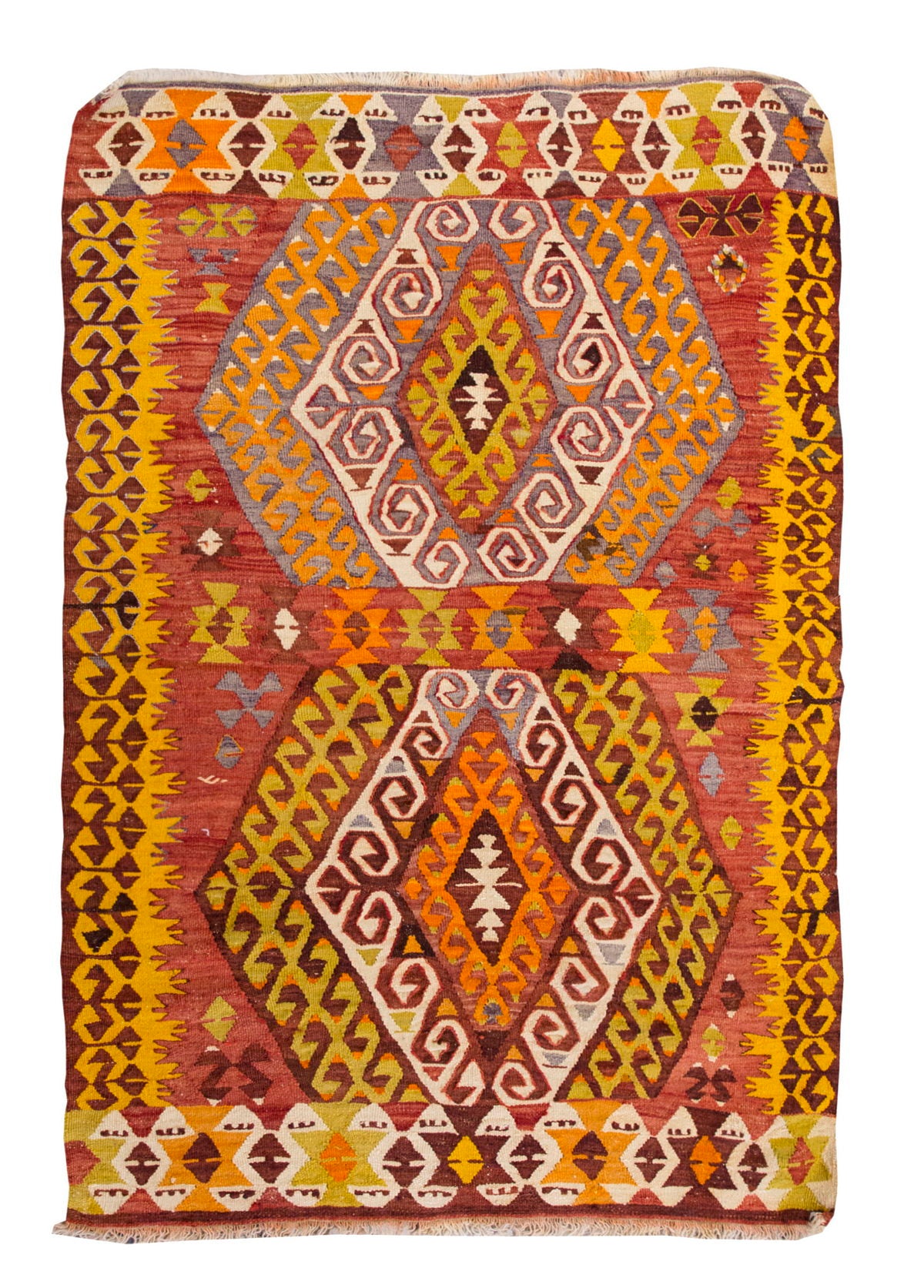 Geometric Vintage Konya Kilim,  97 x 155cm, 3.2 x 5.1 ft