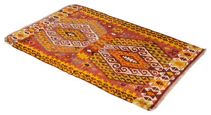 Geometric Vintage Konya Kilim,  97 x 155cm, 3.2 x 5.1 ft