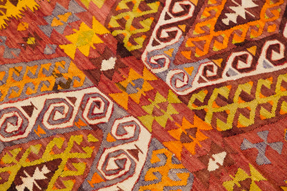 Geometric Vintage Konya Kilim,  97 x 155cm, 3.2 x 5.1 ft