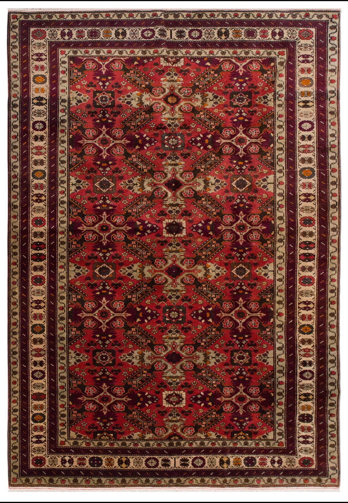 Handmade Vintage Oushak Rug - 181 x 276 cm / 5'11 x 9'1 feet