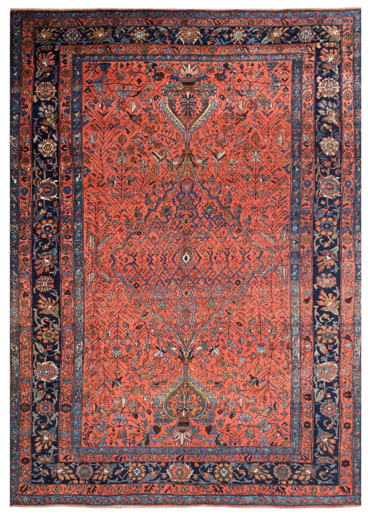 Handmade Vintage Oushak Rug - 278 x 370 cm / 9'1 x 12'2 feet