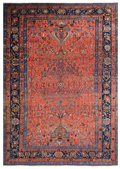 Handmade Vintage Oushak Rug - 278 x 370 cm / 9'1 x 12'2 feet