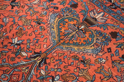 Handmade Vintage Oushak Rug - 278 x 370 cm / 9'1 x 12'2 feet