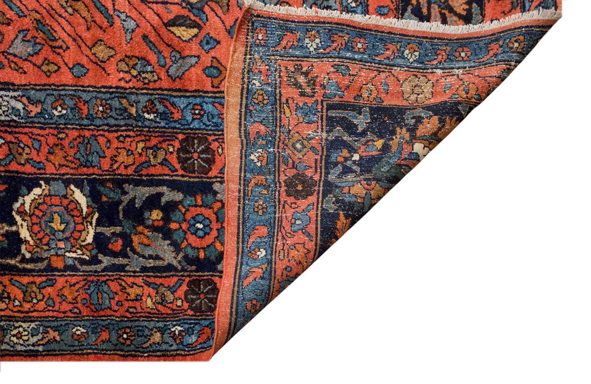 Handmade Vintage Oushak Rug - 278 x 370 cm / 9'1 x 12'2 feet
