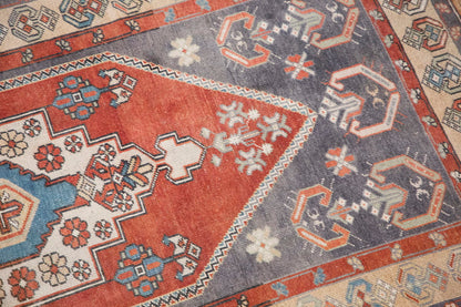 Handmade Vintage Turkish Oushak Rug 104x215 cm (3.4x7 ft)
