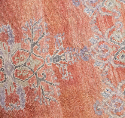 Handmade Vintage Turkish Oushak Rug 105x140 cm (3.4x4.6 ft )