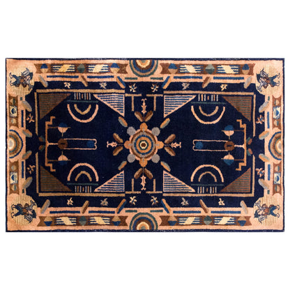 Handmade Vintage Turkish Oushak Rug 120x210 cm (4.4x7.5 ft)
