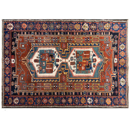Handmade Vintage Turkish Oushak Rug 137x210 cm (4.5x6.9 ft)