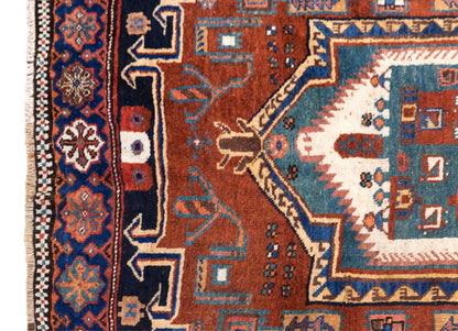 Handmade Vintage Turkish Oushak Rug 137x210 cm (4.5x6.9 ft)