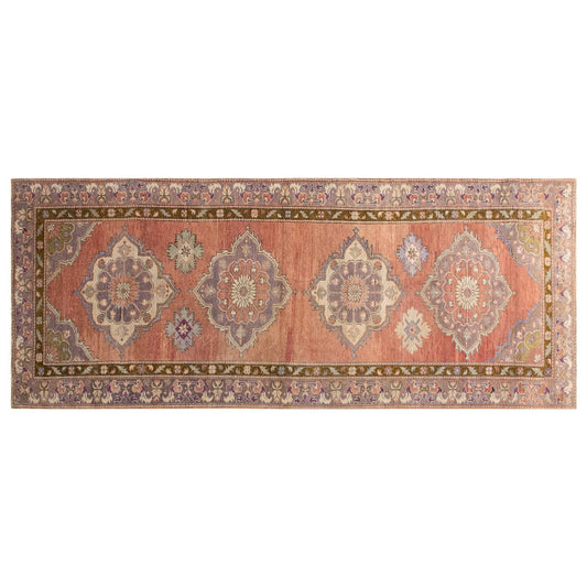 Handmade Vintage Turkish Oushak Runner 127x321 cm (4x10.5 ft)