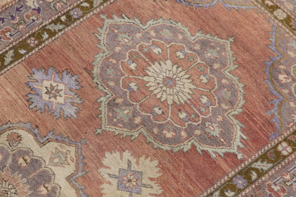 Handmade Vintage Turkish Oushak Runner 127x321 cm (4x10.5 ft)