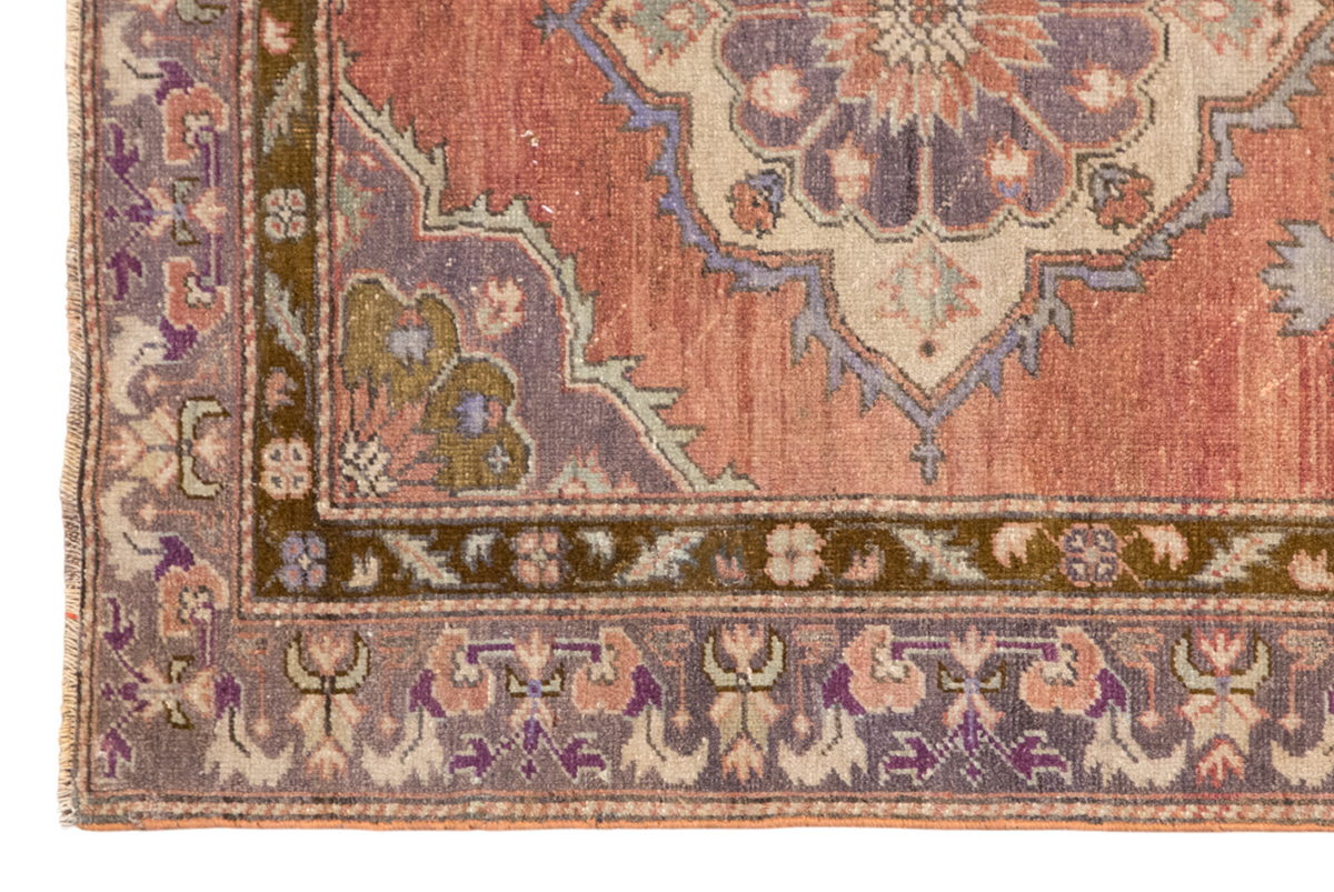Handmade Vintage Turkish Oushak Runner 127x321 cm (4x10.5 ft)