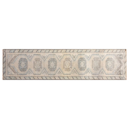 Handmade Vintage Turkish Oushak Runner 72x297 cm (2.4x9.7 ft)