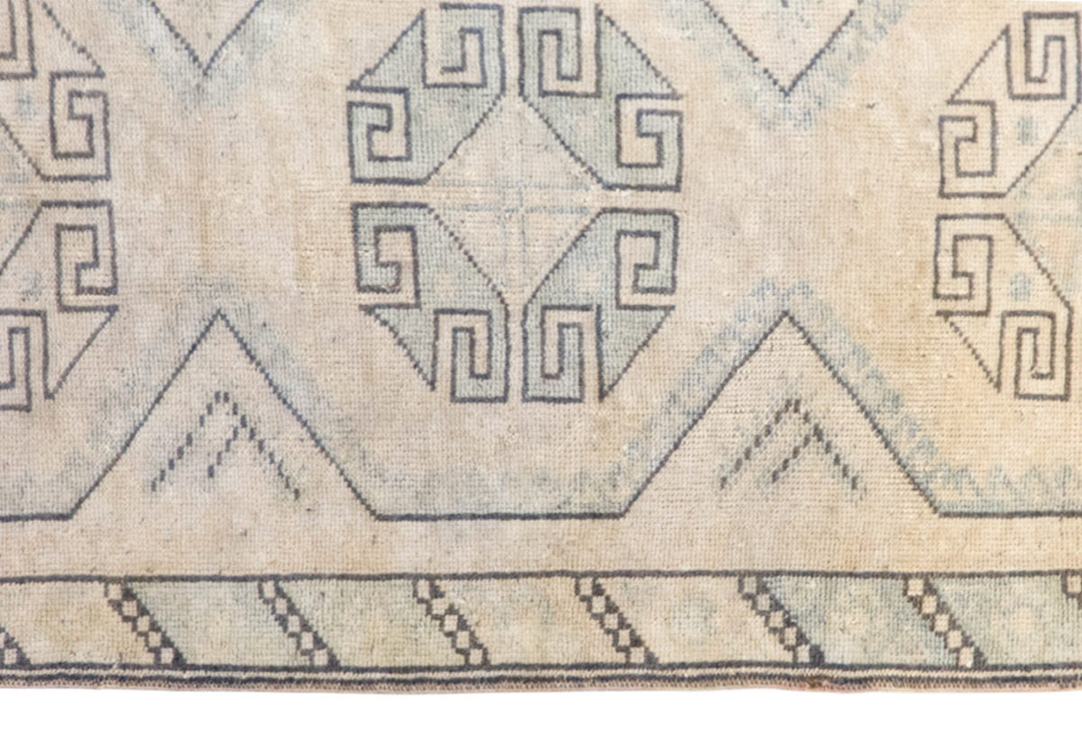 Handmade Vintage Turkish Oushak Runner 72x297 cm (2.4x9.7 ft)
